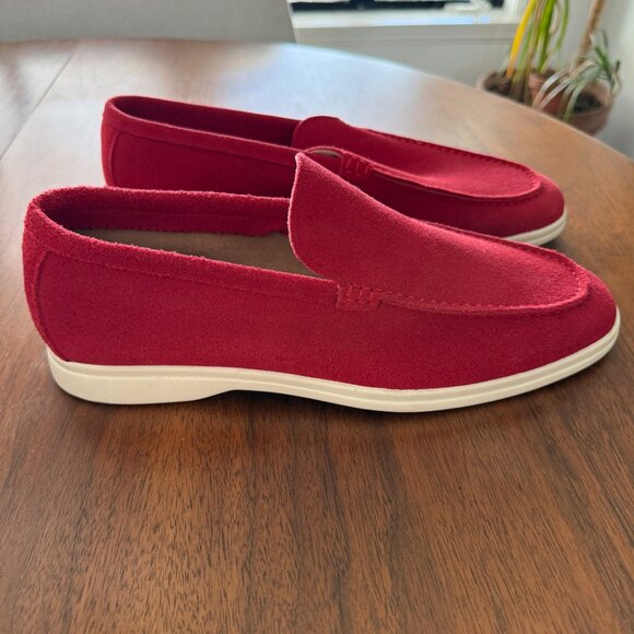 Zanzara Red Suede Penny Loafers Men’s 9 Slip-On Casual Dress Shoes main image 6